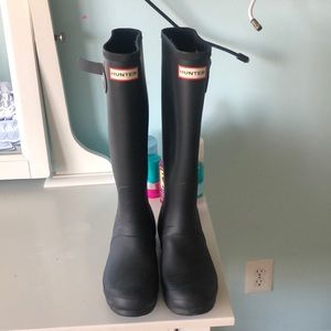 Black Hunter Boots Size 7